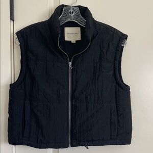 Thread & Supply Black Quilted Vest